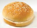 Flowers Foods European Bakers Sliced Sesame Hamburger Bun, 4 inch - 12 per pack -- 8 packs per case.