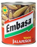 Embasa Whole Jalapeno  Pepper  With Escabeche, 10 Can -- 6 Case