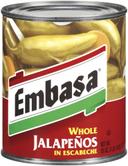 Embasa  Whole Jalapeno Pepper  With Escabeche,26 Ounce -- 12 Case