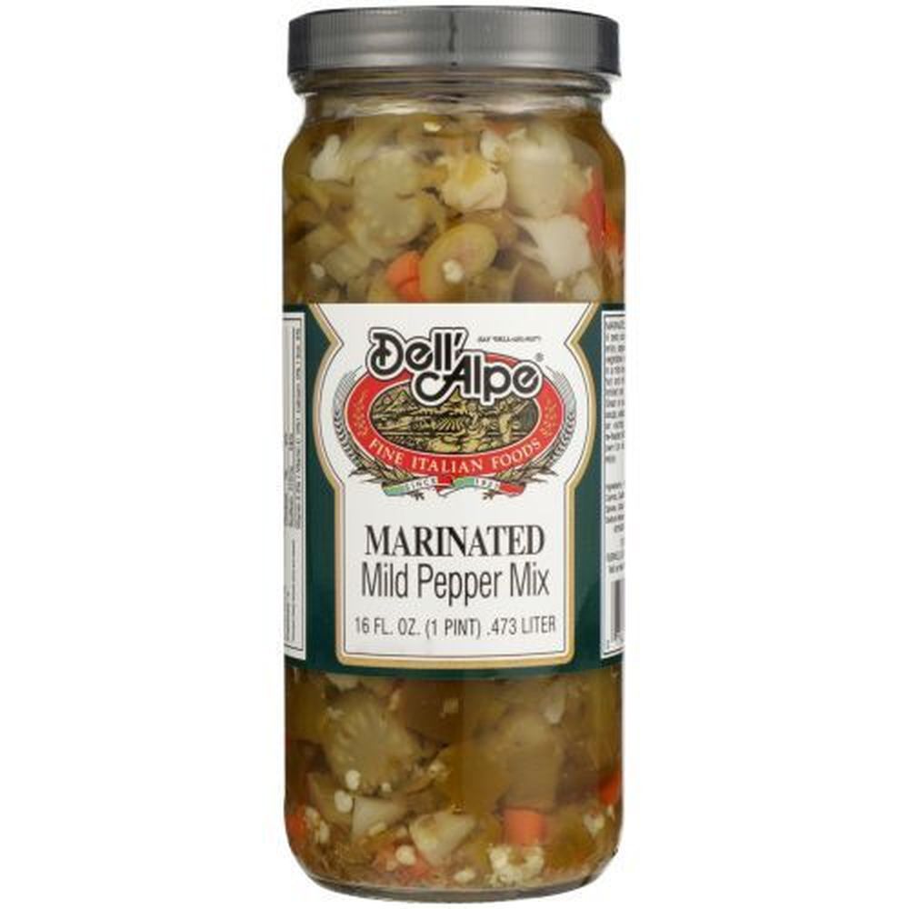 Dell Alpe Marinated Mild Pepper Mix, 16 Fluid Ounce -- 12 per case