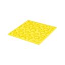 Lodge 7 inch Square Silicone Yellow Skillet Pattern Trivet, 12 count