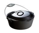 Lodge Cast Iron Dutch Oven with Wire Bail Handle, 7 Quart.