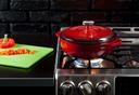 Lodge Red Dutch Oven, 3 Quart.