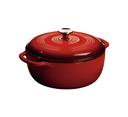 Lodge Red Dutch Oven, 6 Quart.