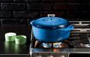 Lodge Blue Dutch Oven, 4.6 Quart.