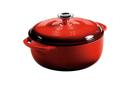 Lodge Red Dutch Oven, 4.6 Quart.