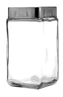 Anchor Hocking Clear Glass Stackable Square Jar, 2 Quart -- 6 per case.