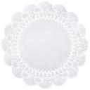 Hoffmaster White Round Cambridge Lace Doilies, 8 inch -- 1000 per case