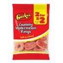 2 For $2 Gummy Watermelon Rings, 3.25 Ounce -- 12 per case