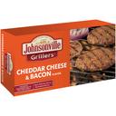 Johnsonville Cheddar Cheese and Real Bacon Flavor Bratwurst Patties, 24 Ounce -- 9 per case.