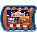 Johnsonville Hot N Spicy Bratwurst Sausage, 19 Ounce -- 12 per case.