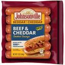 Johnsonville Beef and Cheddar Smoked Sausage Bratwurst, 12 Ounce -- 10 per case