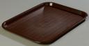 Carlisle Cafe Polypropylene Dark Brown Fast Food Cafeteria Tray, 12 x 16 inch -- 24 per case