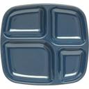 Carlisle Melamine Cafe Blue Essential 4-Compartment Tray, 10.5 x 9.5 inch -- 36 per case