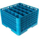 Carlisle OptiClean Polypropylene Carlisle Blue 25 Compartment Divided Glass Rack with 5 Extender, 11.9 inch -- 2 per case