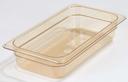 Carlisle 1/3 Size Amber High Heat Food Pan, 2.5 inch Deep -- 6 per case