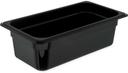 Carlisle 1/3 Size Black High Heat Food Pan, 4 inch Deep -- 6 per case