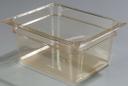 Carlisle 1/2 Size Amber High Heat Food Pan, 2.5 inch Deep -- 6 per case