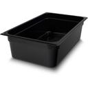Carlisle StorPlus Polycarbonate Black Full-Size Food Pan, 6 inch Deep -- 6 per case