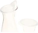 Carlisle White Hinged Lid for Cascada Carafe -- 12 per case