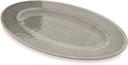 Carlisle Smoke Grove Melamine Oval Plate, 12 x 8 inch -- 12 per case