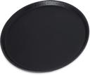 Carlisle Fiberglass Black Round Tray, 14 inch -- 12 per case