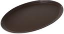 Carlisle Griptite Fiberglass Brown Oval Tray, 24 x 19 inch -- 6 per case