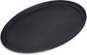 Carlisle Griptite Fiberglass Black Oval Tray, 27 x 22 inch -- 6 per case