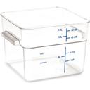 Carlisle Squares Polycarbonate Clear Food Storage Container, 12 Quart -- 6 per case