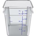 Carlisle Squares Polycarbonate Clear Food Storage Container, 18 Quart -- 6 per case