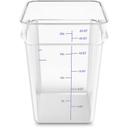 Carlisle Squares Polycarbonate Clear Food Storage Container, 22 Quart -- 6 per case