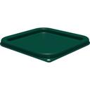 Carlisle Squares Proprietary Blend Forest Green Lid for 2 - 4 Quart Food Storage Container -- 6 per case