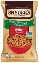 Snyders of Hanover Fat Free Salted Mini Twist Pretzel - Bulk -- 6 per case