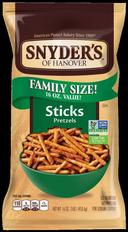 Snyders of Hanover Pretzel Sticks, 16 Ounce -- 12 per case.