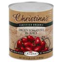 Christinas Organic Diced Tomato in Juice, 6.38 Pound -- 6 per case