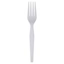 Dixie Heavy Weight White Polystyrene Fork, 100 count -- 10 per case