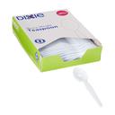 Dixie Heavy Weight White 6 inch Polystyrene Teaspoon, 100 count -- 10 per case