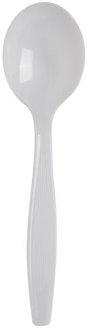 Dixie White Heavy Weight Polystyrene Soup Spoon -- 1000 per case