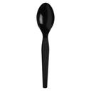 Dixie Individually Wrapped Black Heavyweight Polystyrene Teaspoon -- 1000 per case.