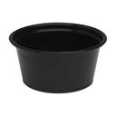Dixie Plastic Black Souffle Cup, 2 Ounce -- 2400 per case.