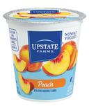 Upstate Niagara Coop Peach Rich and Creamy Yogurt, 8 Ounce -- 12 per case.