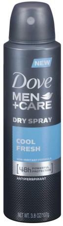 Dove Men Plus Care Cool Fresh Anti-Perspirant, 3.8 Ounce Aerosol -- 12 per case.
