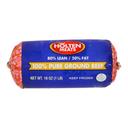 Holten 80/20 Pure Ground Beef Chub, 1 Pound -- 12 per case