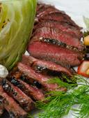 Thick N Juicy Seasoned Top Sirloin Coulotte Beef Steak, 32 Pieces of 6 Ounce, 12 Pound.