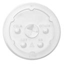 Wna Memorables Clear Disposable Straw Slot Lid Only, 50 count - 20 per case