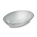 Party Tray Oval Clear Salad Bowl -- 50 per case.