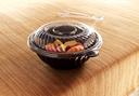 Yoshi Ware Emi PrepServe Pet Clear Lid Only, 9 inch Diameter - 25 per pack -- 2 packs per case.