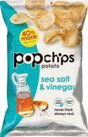 Popchips Sea Salt and Vinegar Popped Potato Chips, 5 Ounce -- 12 per case.
