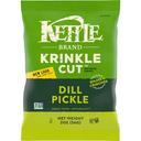 Kettle Foods Dill Pickle Krinkle Cut Potato Chips, 2 Ounce -- 6 per case.