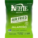 Kettle Foods Air Fried Jalapeno Kettle Cooked Potato Chips, 1 Ounce -- 64 per case